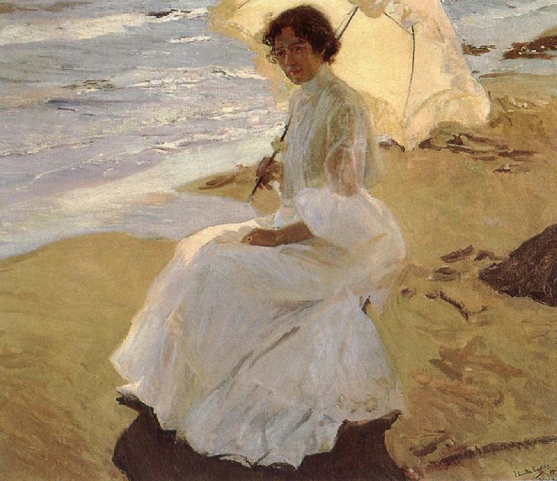 Joaquin Sorolla Andrei Aristide on the beach